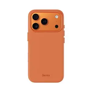 iPhone 17 Pro Benks VitaPro Leather Case – Orange – 6948005958602