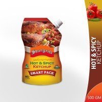 Shangrila Tomato Ketchup Hot and Spicy Pouch - 475ml