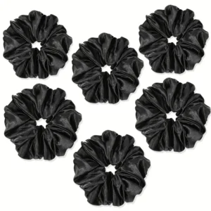 Hair Ties ? Silk Scrunchies (6 pack)