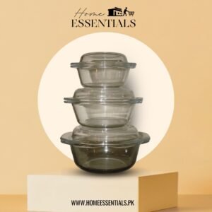 Cap Glass Bowl Set – 3 Pieces