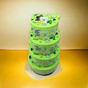 Kids Plastic Bowl Set 4pcs – Multi Color