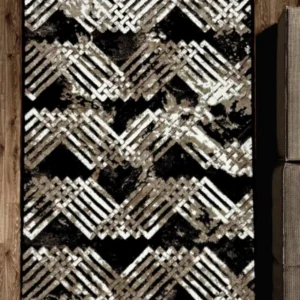 Ideal Eagle Silky BrownWhiteBeige Rug