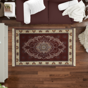 Sarvestan RedOffWhite Rug