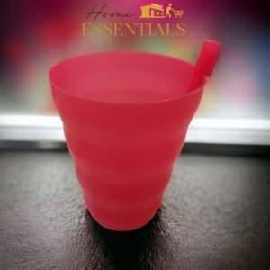 Plastic Glass with Straw