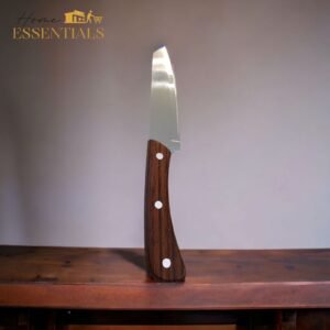 Stainless Steel Knife – Wood Color Handle