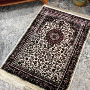 Garnet Janamaz Silky Premium Woven Prayer Mat Style 4
