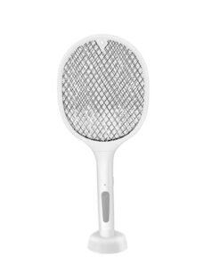 Mosquito Racket Electric Fly Swatter Powerful Usb Rechargeable Grid 3-layer Mesh Home Fly Killer Lamp (random Color)